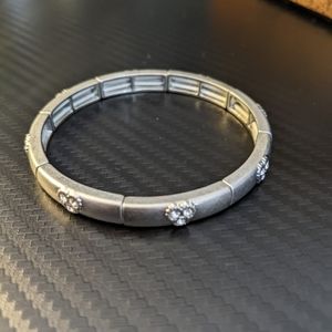 Lia Sophia Silver Tone Stretch Bracelet